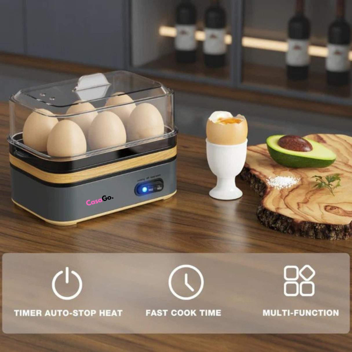 Perfect Eggs in Just 5 Minutes – CasaGo™ Rapid Egg Cooker
