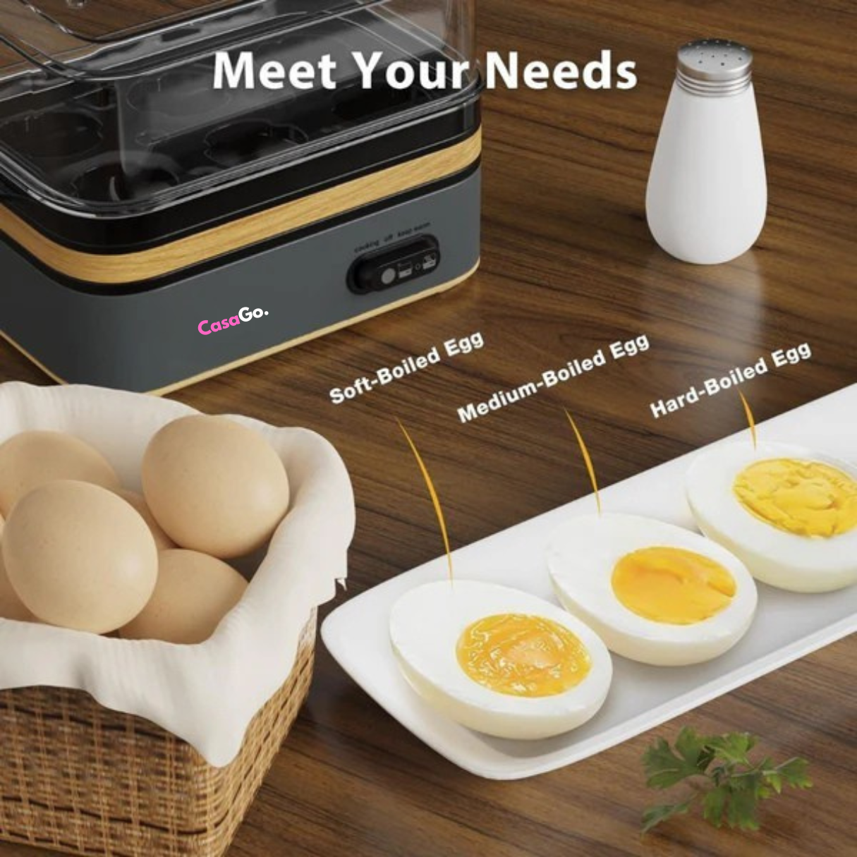 Perfect Eggs in Just 5 Minutes – CasaGo™ Rapid Egg Cooker