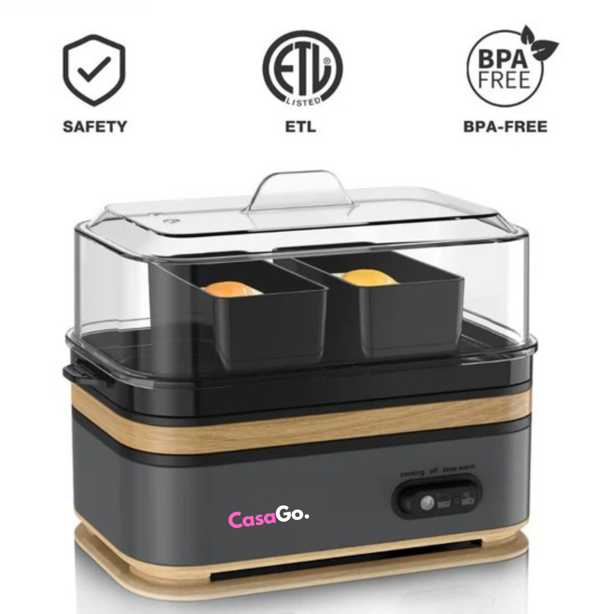 Perfect Eggs in Just 5 Minutes – CasaGo™ Rapid Egg Cooker