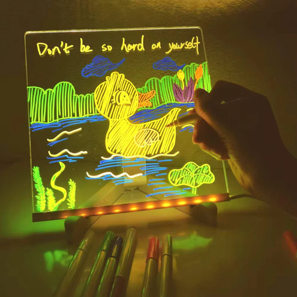 Casao™ Smart Creative Board – Reusable LED Drawing Pad for Kids