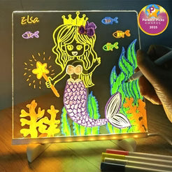 Casao™ Smart Creative Board – Reusable LED Drawing Pad for Kids